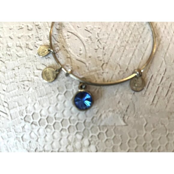 Alex and Ani Saphire Birthstone Bracelet Silver Tone - Picture 7 of 9